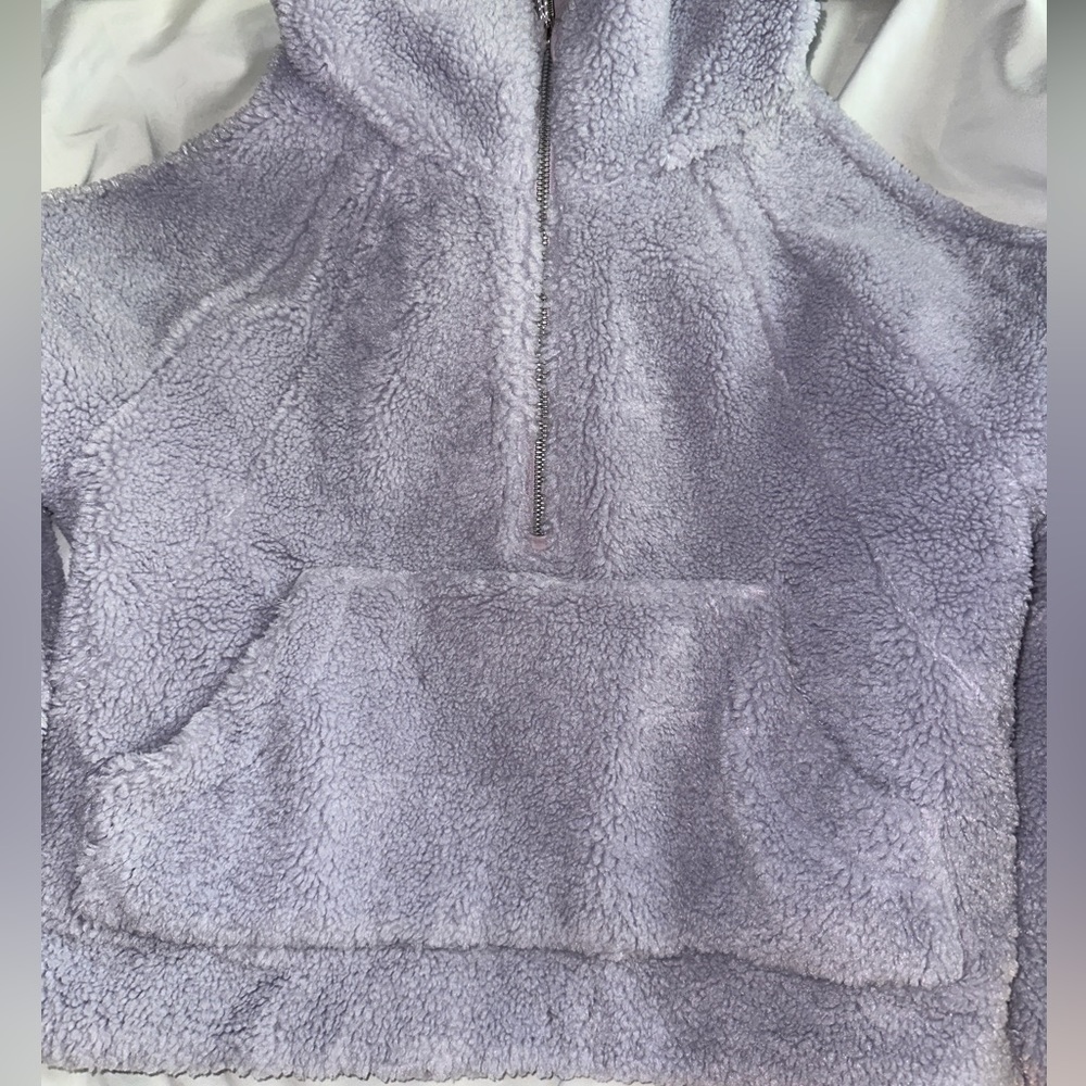 Lululemon Faint Lavender Fleece Scuba Half Zip